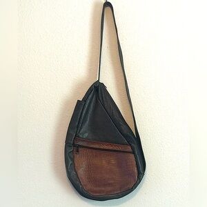Leather Crossbody Sling - Unisex